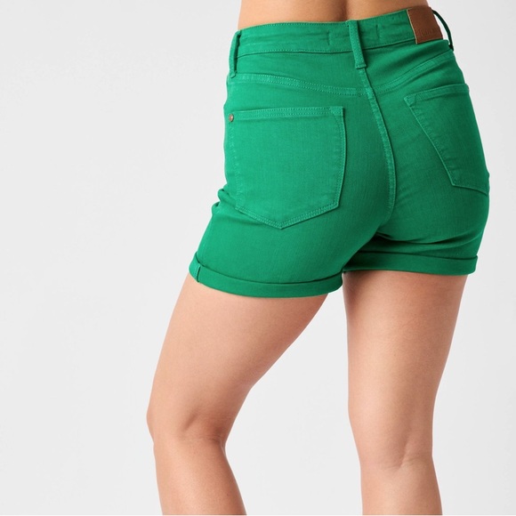 NWT Judy blue 150283 green high waist tummy control shorts - Picture 10 of 10